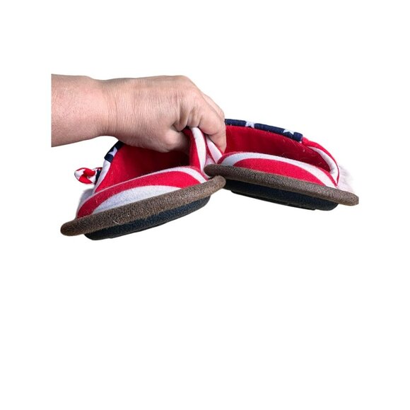 Dearfoams Americana Bald Eagle Slippers Size 9 - 10 - Picture 7 of 10